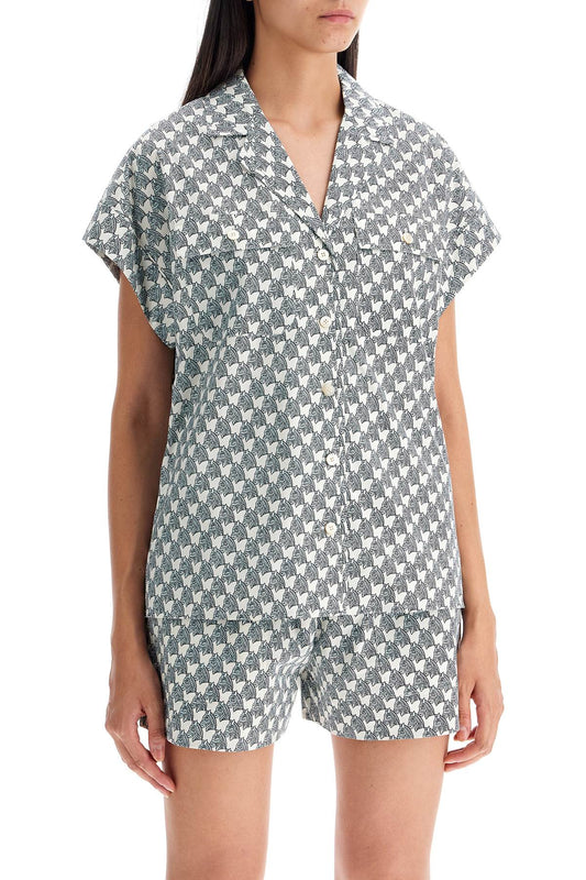 Tory Burch printed poplin camp shirt Topwear Tory Burch