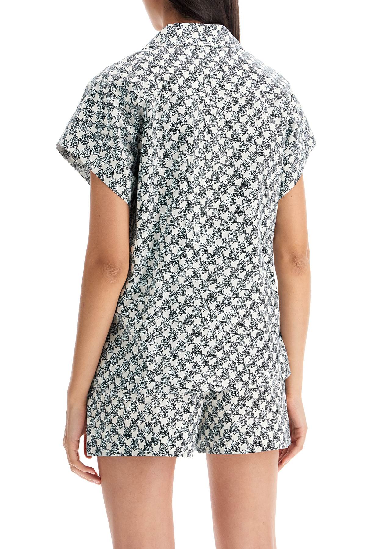 Tory Burch printed poplin camp shirt Topwear Tory Burch