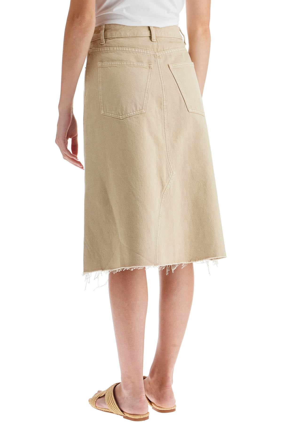 Tory Burch denim trapeze skirt with Skirts Tory Burch