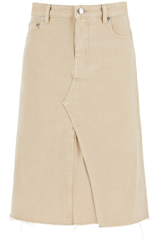 Tory Burch denim trapeze skirt with Skirts Tory Burch