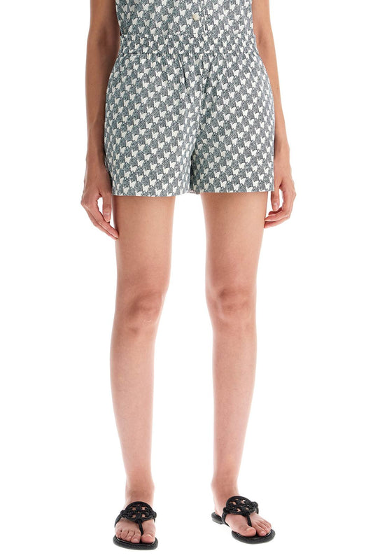 Tory Burch printed poplin shorts for Short trousers Tory Burch