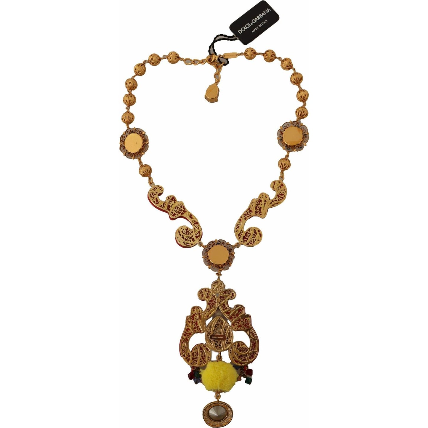 Dolce & Gabbana Multicolor Crystal Statement Necklace WOMAN NECKLACE Dolce & Gabbana