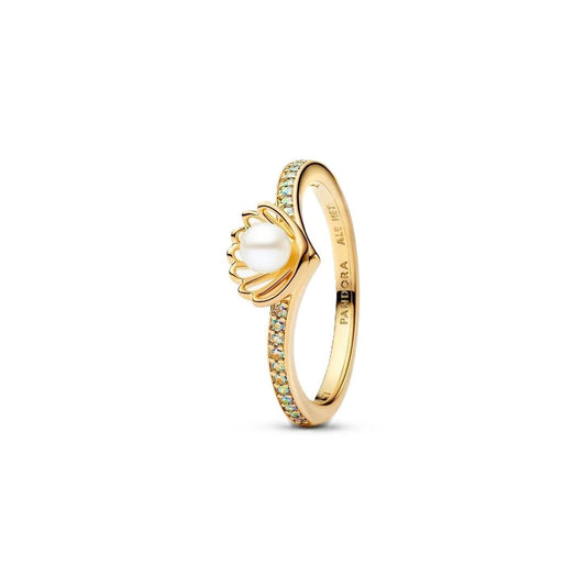 PANDORA JEWELRY Mod. DISNEY PRINCESS ARIEL PEARL SHELL RING-0