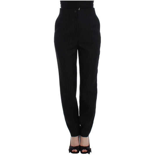 KAALE SUKTAE Black High Waist Straight Slim Dress Pants KAALE SUKTAE