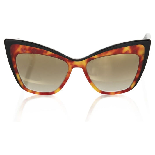 Frankie Morello Brown Acetate Women Sunglass Frankie Morello