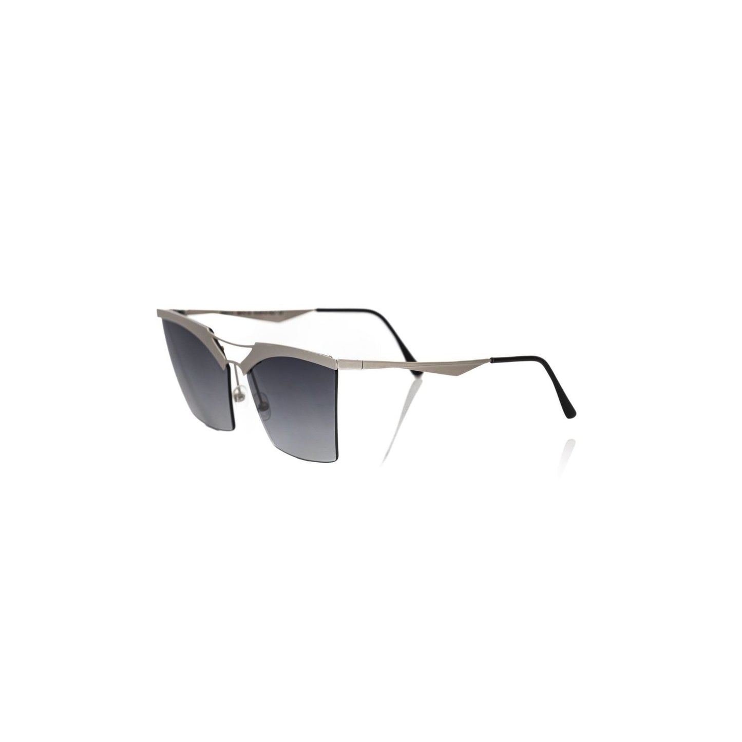 Frankie Morello Silver Metallic Women's Sunglass