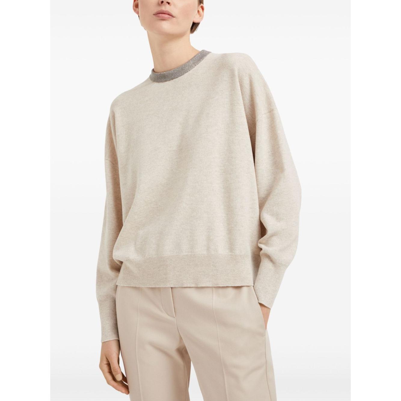 Brunello Cucinelli Sweaters Beige Topwear Brunello Cucinelli