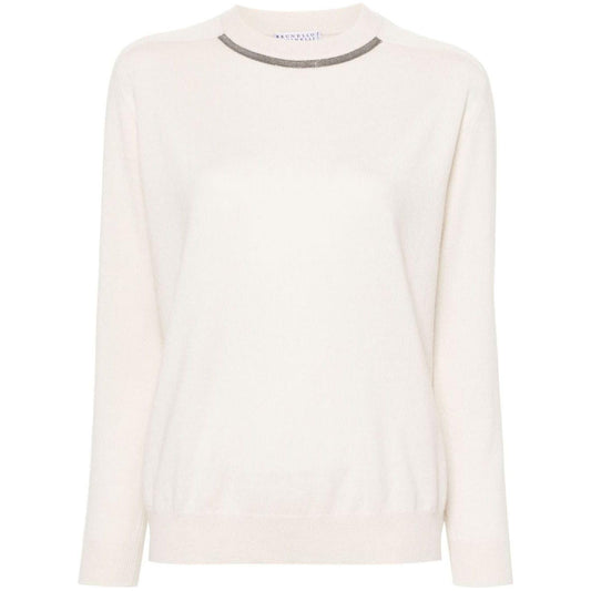 Brunello Cucinelli Sweaters Beige Topwear Brunello Cucinelli