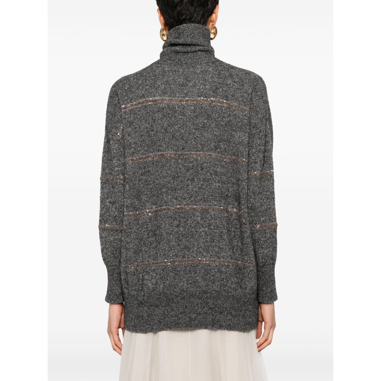 Brunello Cucinelli Sweaters Grey Topwear Brunello Cucinelli