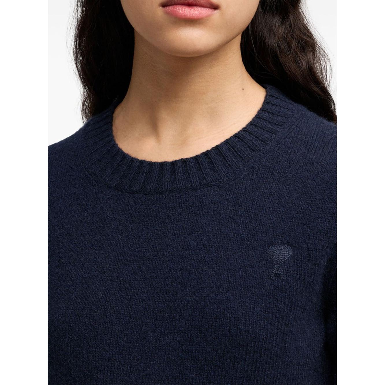 Ami Paris Sweaters Blue Topwear Ami Paris