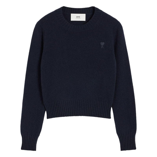 Ami Paris Sweaters Blue Topwear Ami Paris