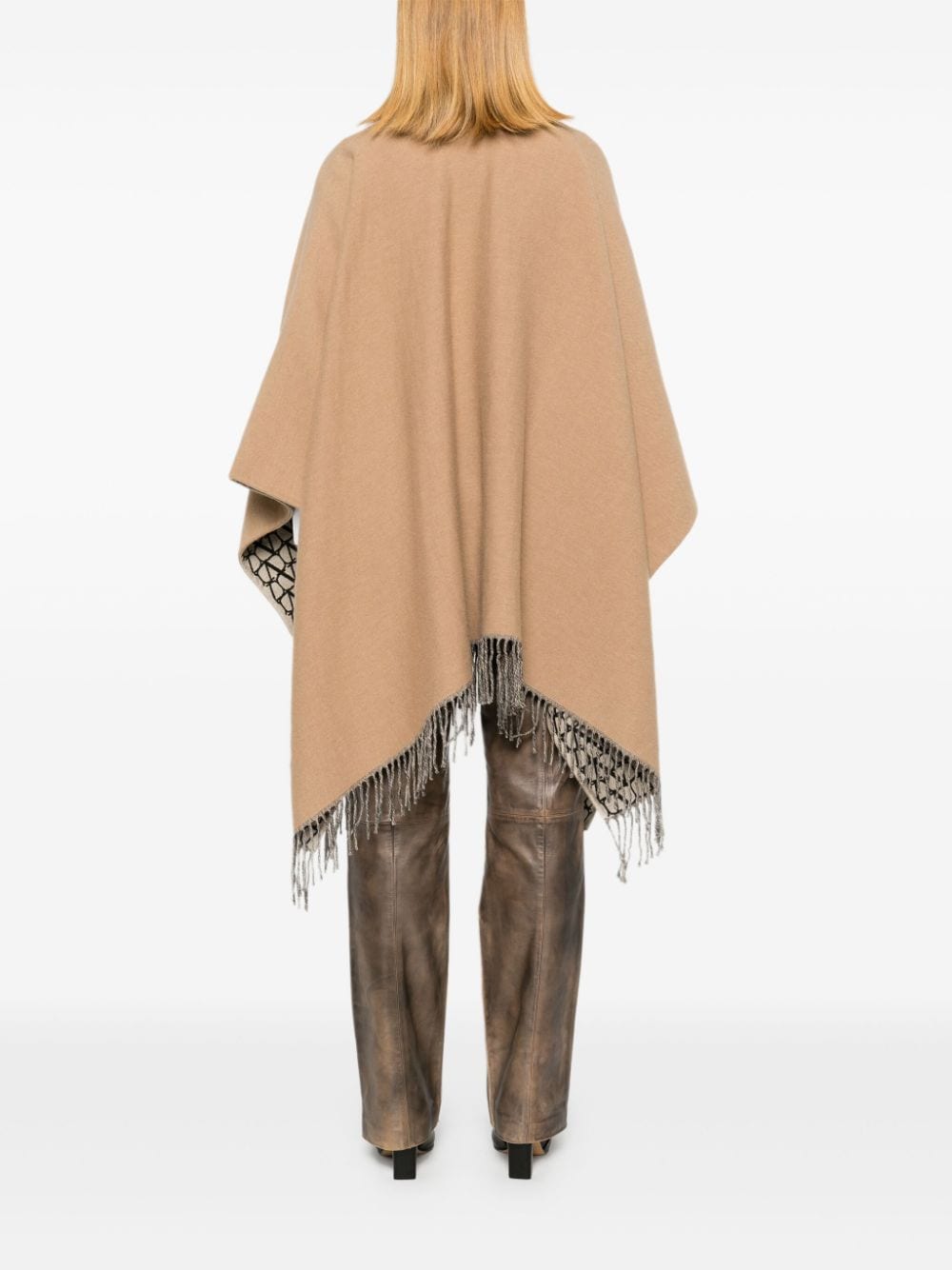 Valentino virgin wool-silk blend Coat Camel Jackets Valentino