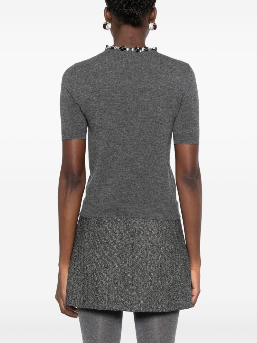 Valentino Top Grey Topwear Valentino