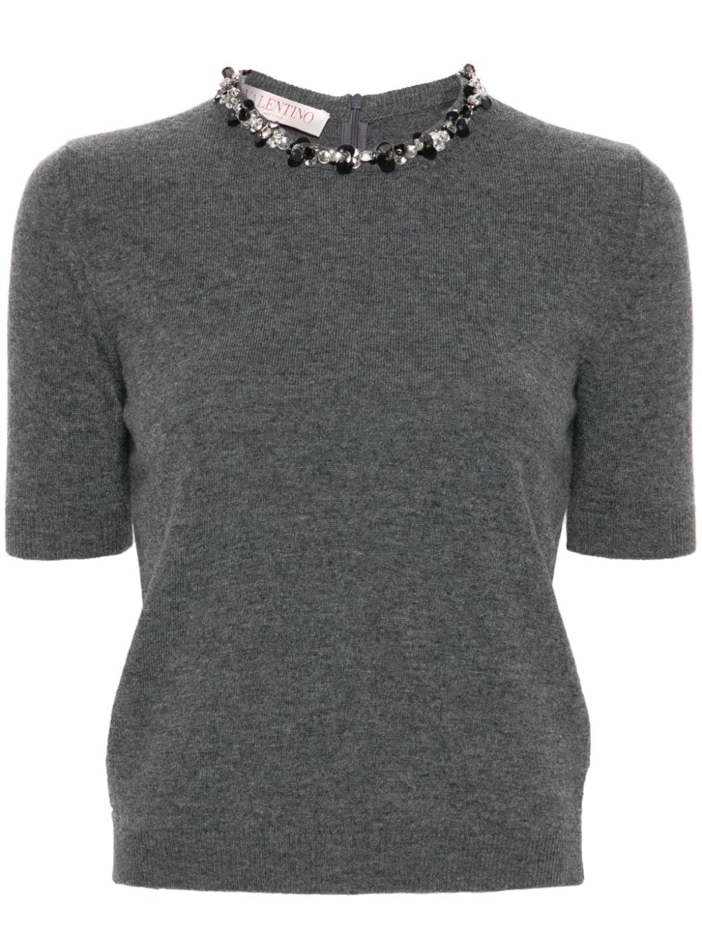 Valentino Top Grey Topwear Valentino