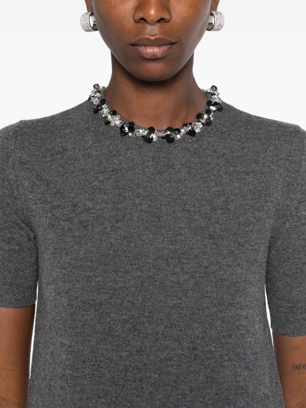 Valentino Top Grey Topwear Valentino