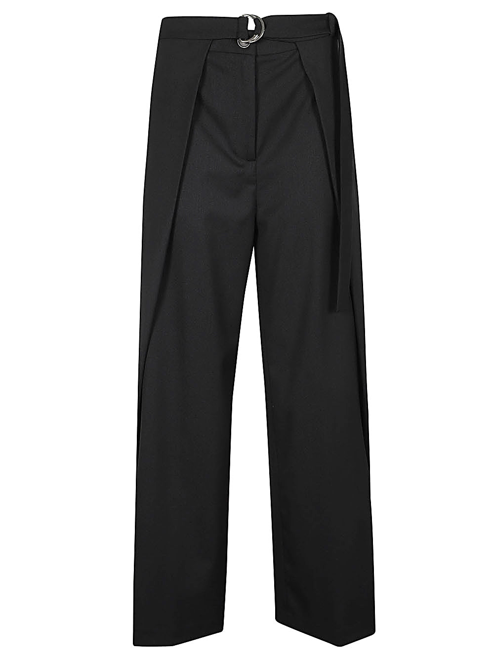 Erika Cavallini Semi-Couture Trousers Black Trousers Erika Cavallini Semi-Couture