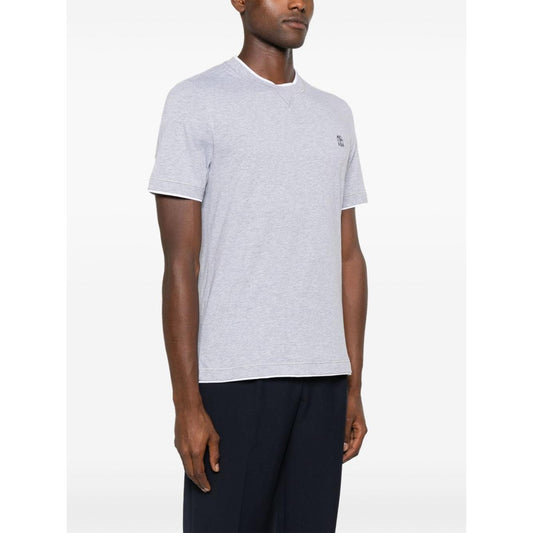 Brunello Cucinelli T-shirts and Polos Grey Topwear Brunello Cucinelli