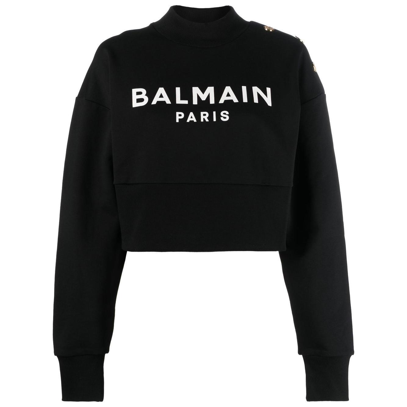 Balmain Sweaters Black Topwear Balmain