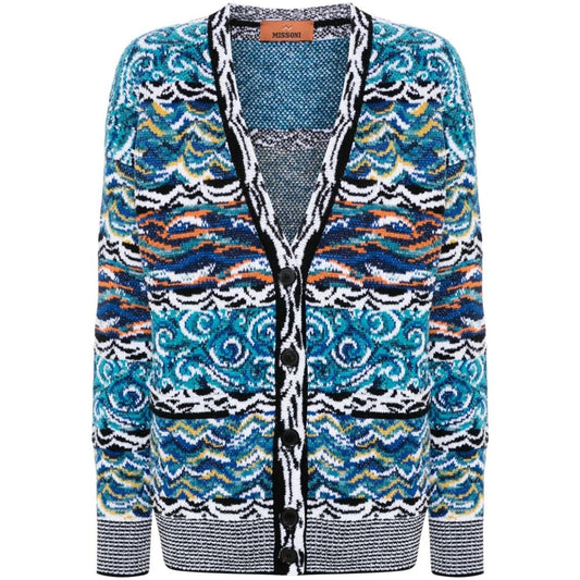 Missoni Missoni Sweaters Clear Blue Topwear Missoni