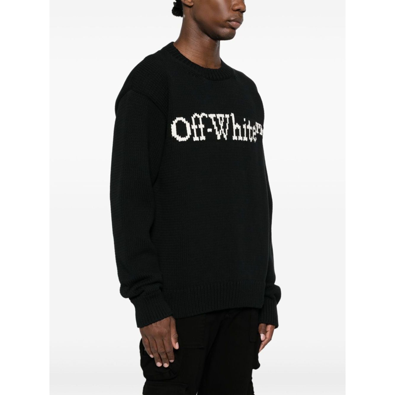 Off-White cotton blend men Sweaters Black Topwear Off White