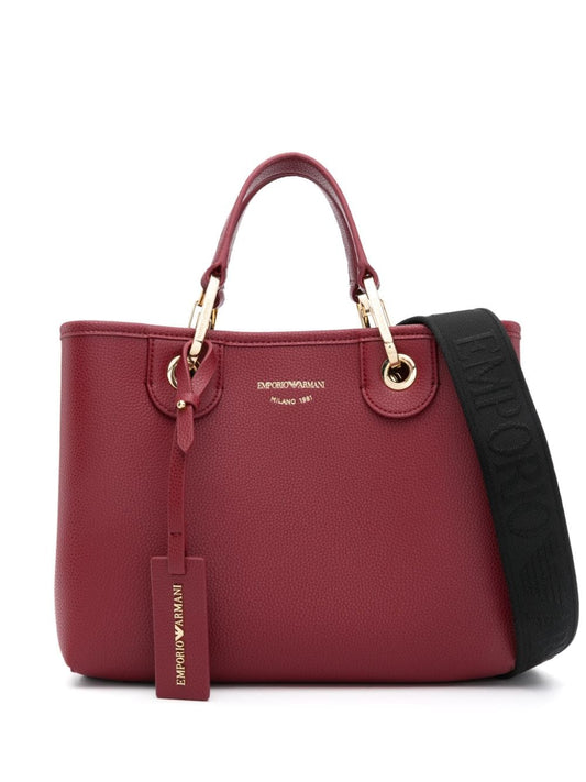 Emporio Armani faux leather pebbled texture Bag Bordeaux Shopper Emporio Armani