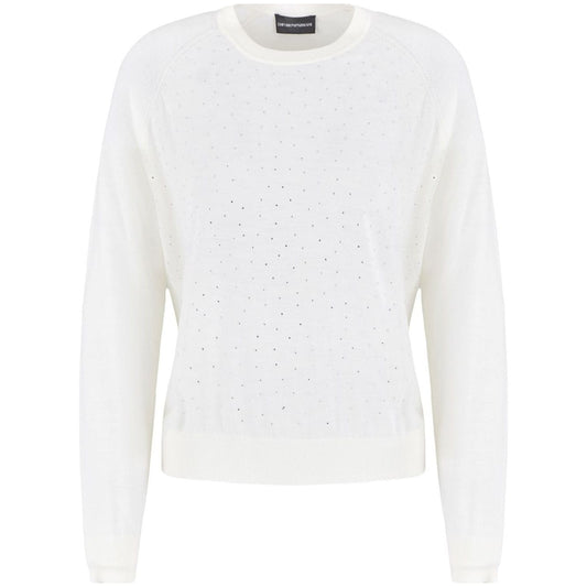 Emporio Armani Sweaters White Topwear Emporio Armani