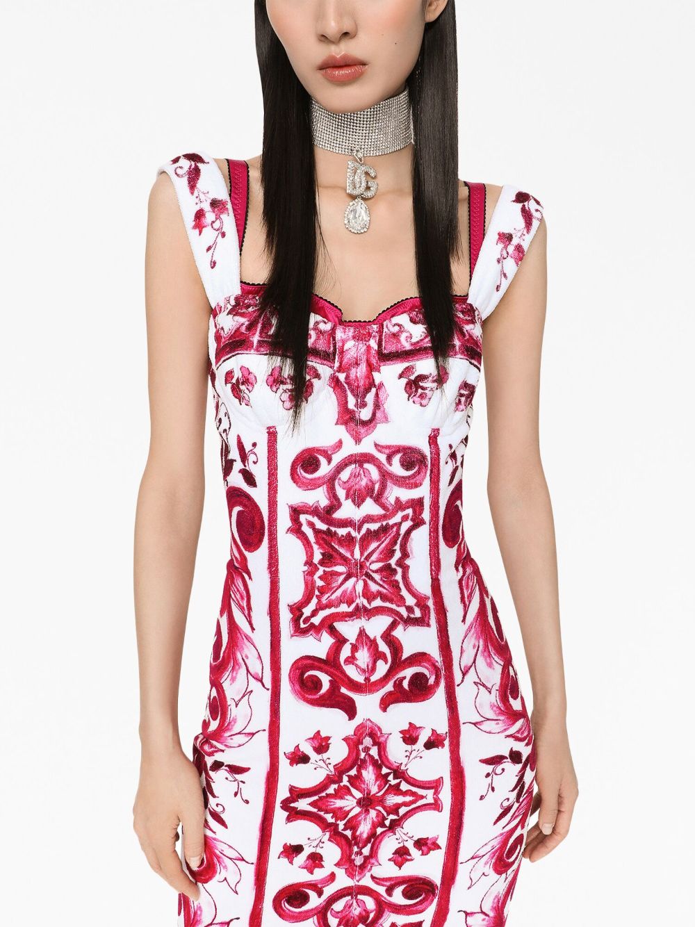 Dolce & Gabbana graphic-print sleeveless dress Dresses Dolce & Gabbana