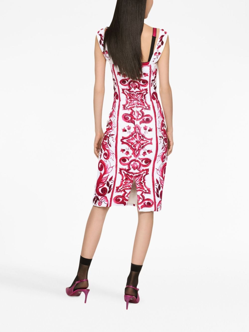 Dolce & Gabbana graphic-print sleeveless dress Dresses Dolce & Gabbana