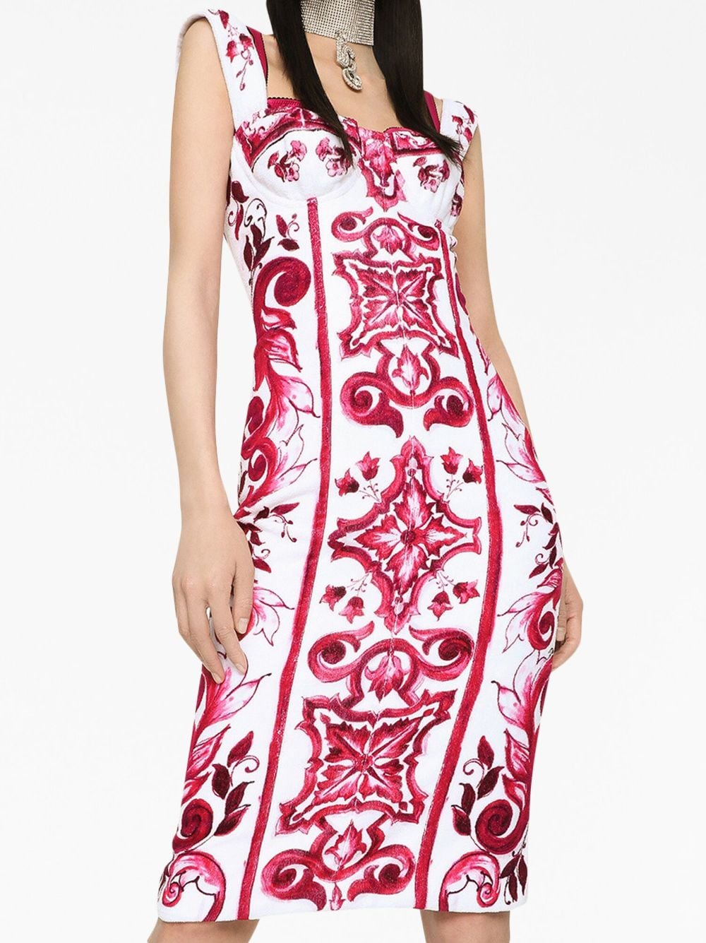 Dolce & Gabbana graphic-print sleeveless dress Dresses Dolce & Gabbana