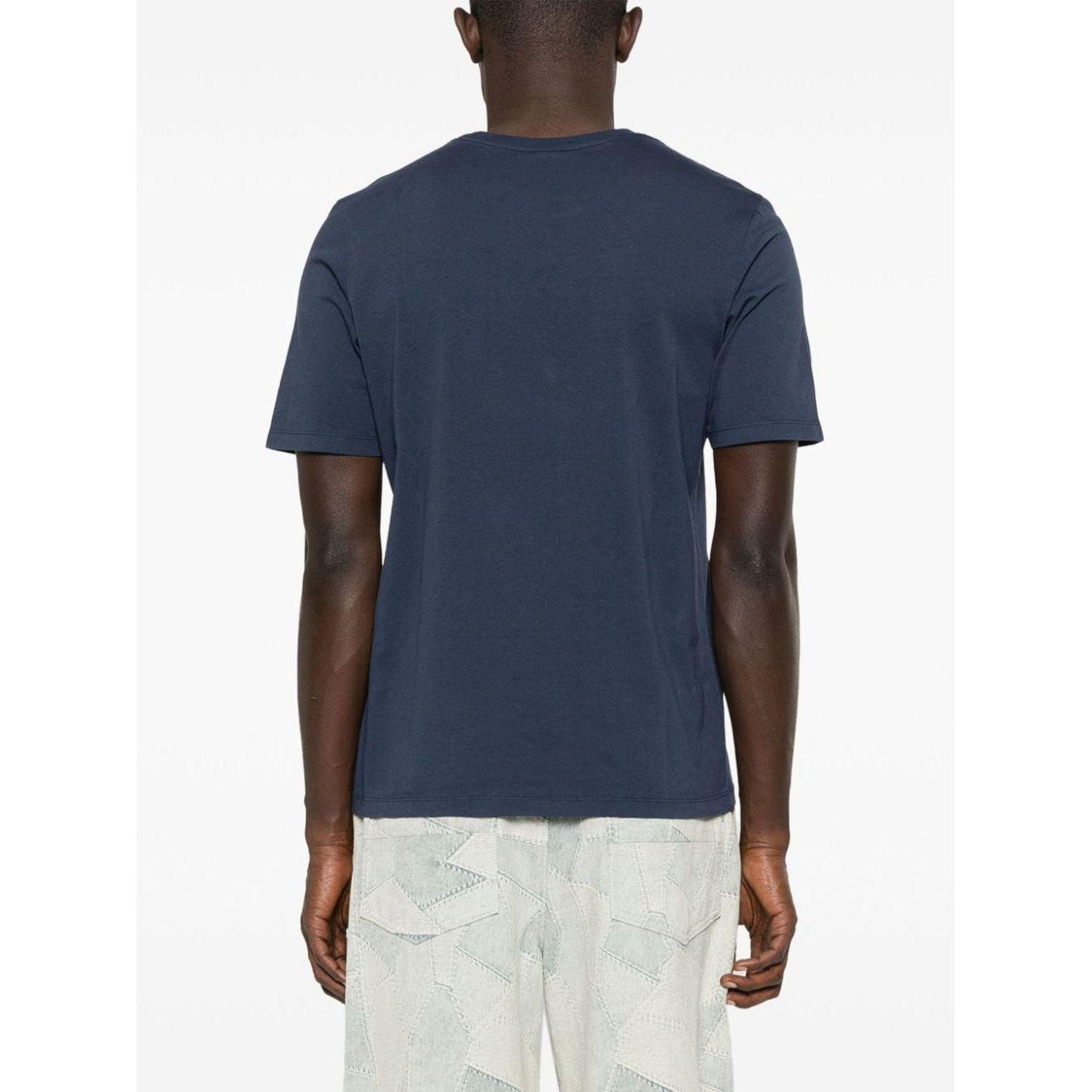 MAISON KITSUNE' T-shirts and Polos Blue Topwear Maison Kitsune