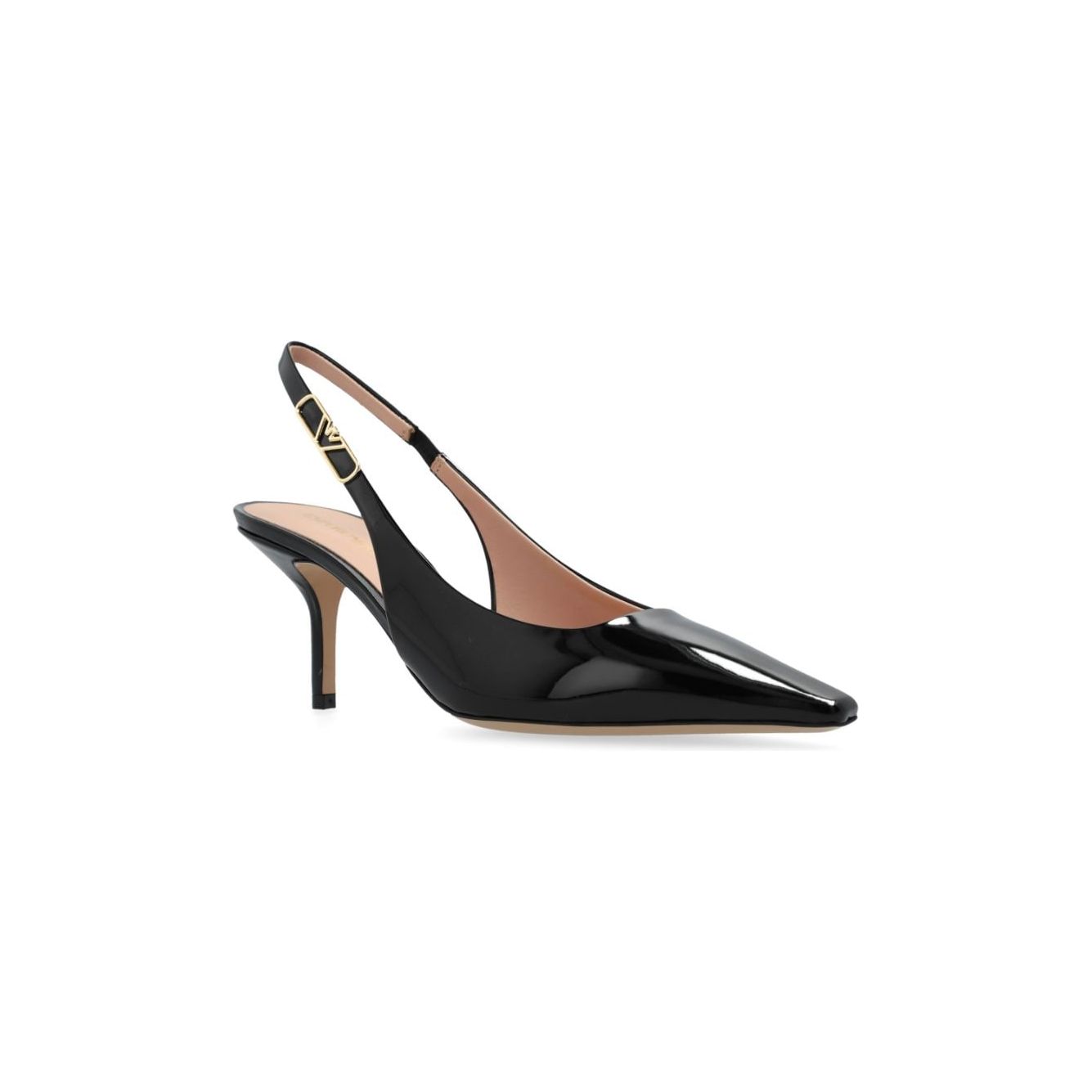 E 'CLAT With Heel Black Medium Heel E 'Clat