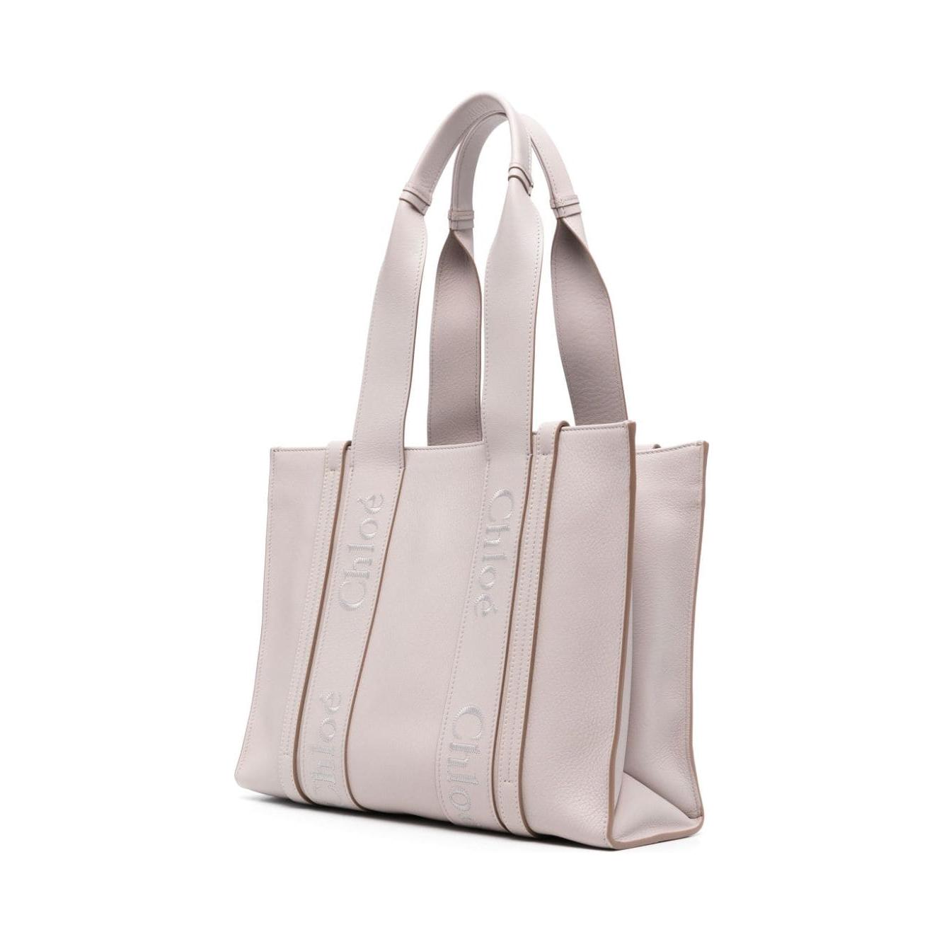 Chloè grey calf leather pebbled Tote Bag Shopper Chloè