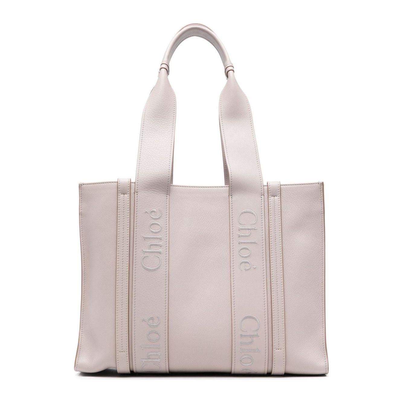 Chloè grey calf leather pebbled Tote Bag Shopper Chloè