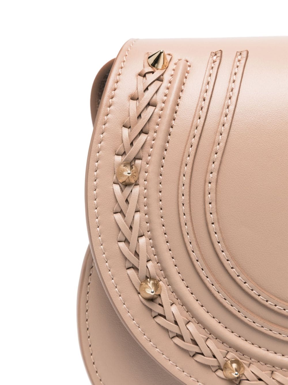 Chloè Marcie Saddle Crossbody Bag Powder