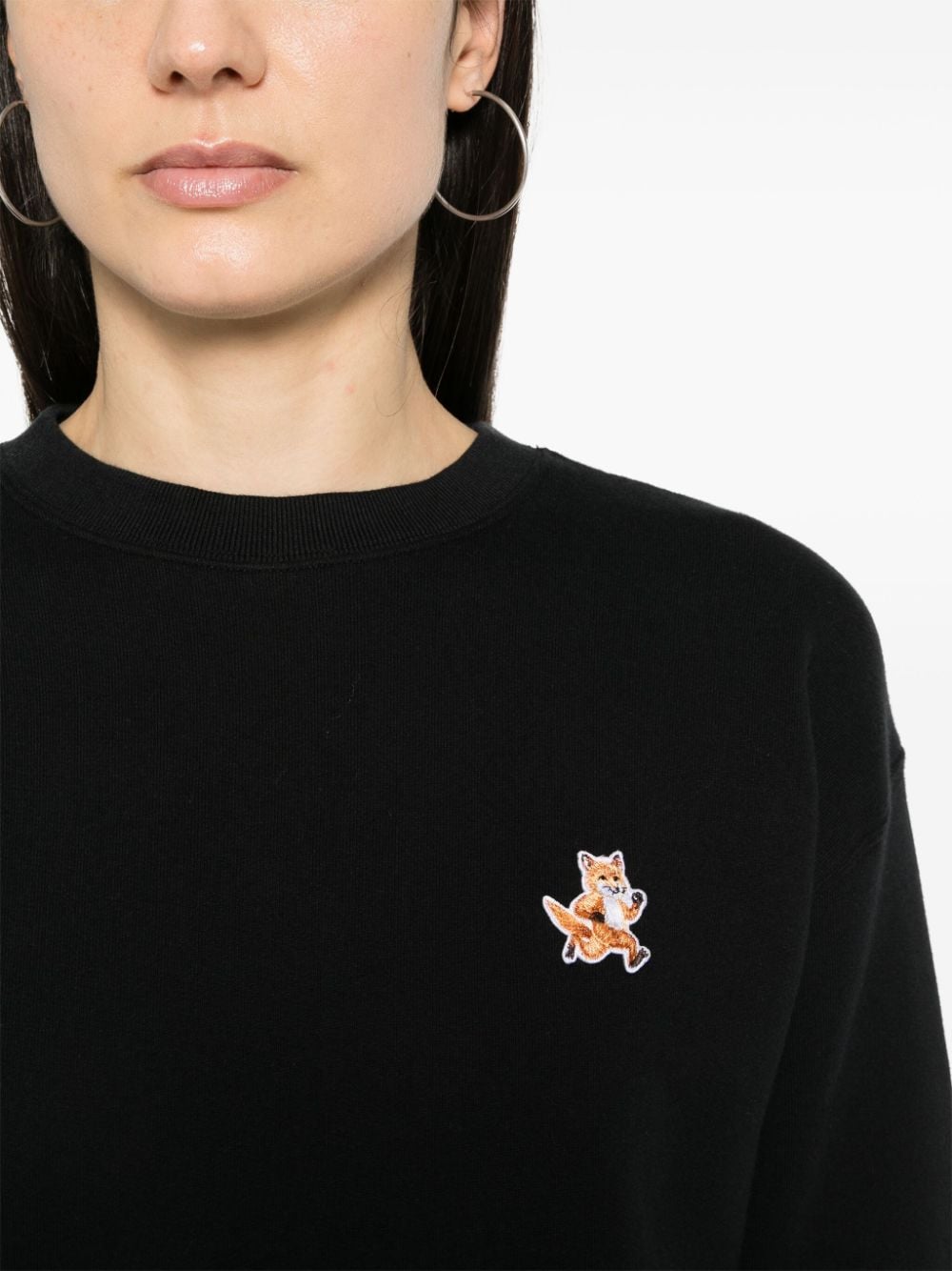 Maison Kitsune fox pattern cotton sweatshirt Topwear Maison Kitsune