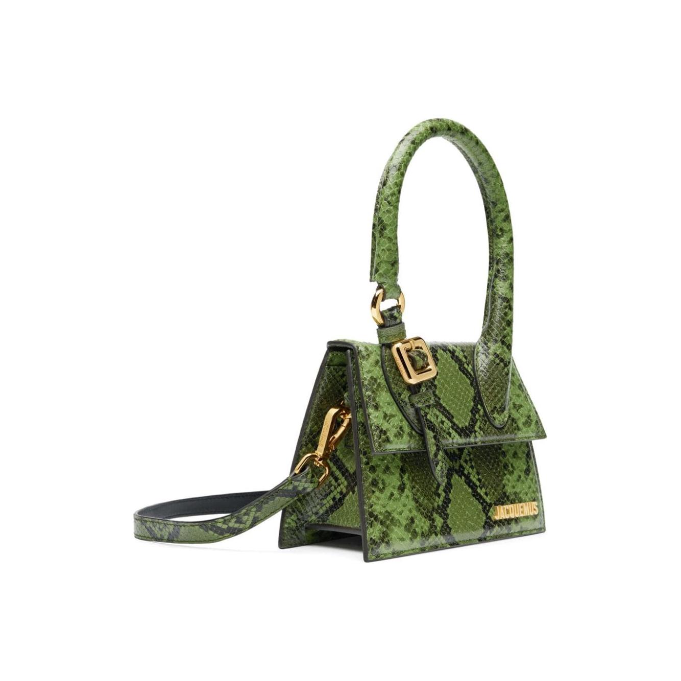 JACQUEMUS Le Chiquito Moyen Boucle Bag Green Handbag JACQUEMUS