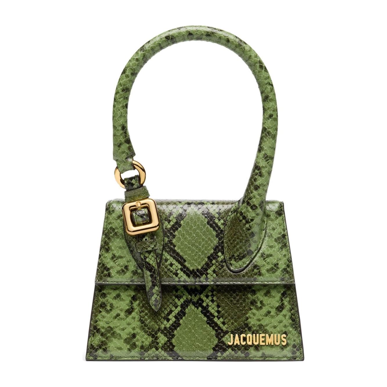 JACQUEMUS Le Chiquito Moyen Boucle Bag Green Handbag JACQUEMUS