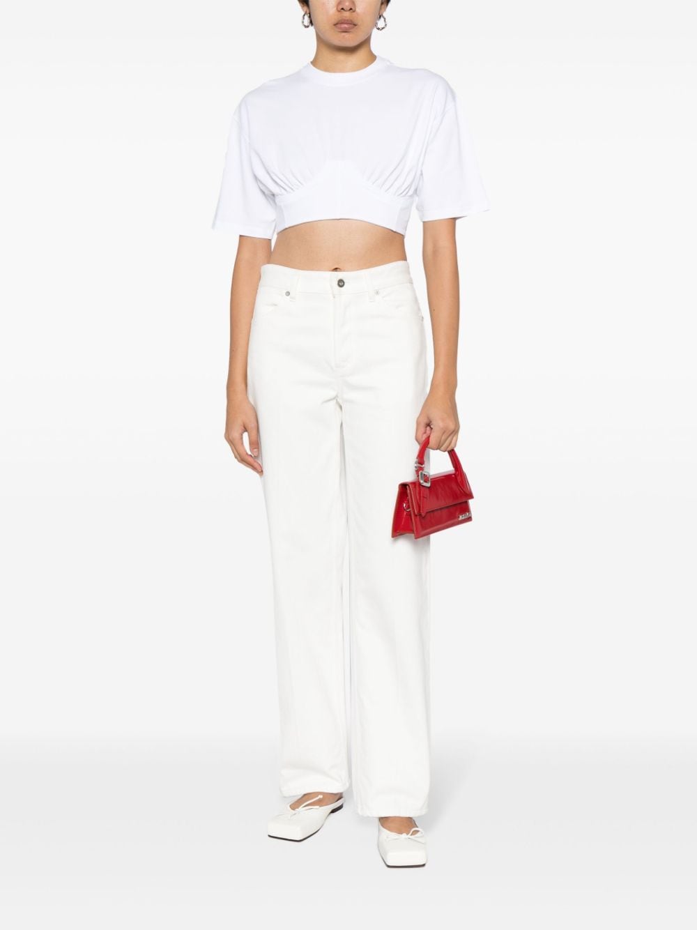 JACQUEMUS T-shirts and Polos White Topwear JACQUEMUS