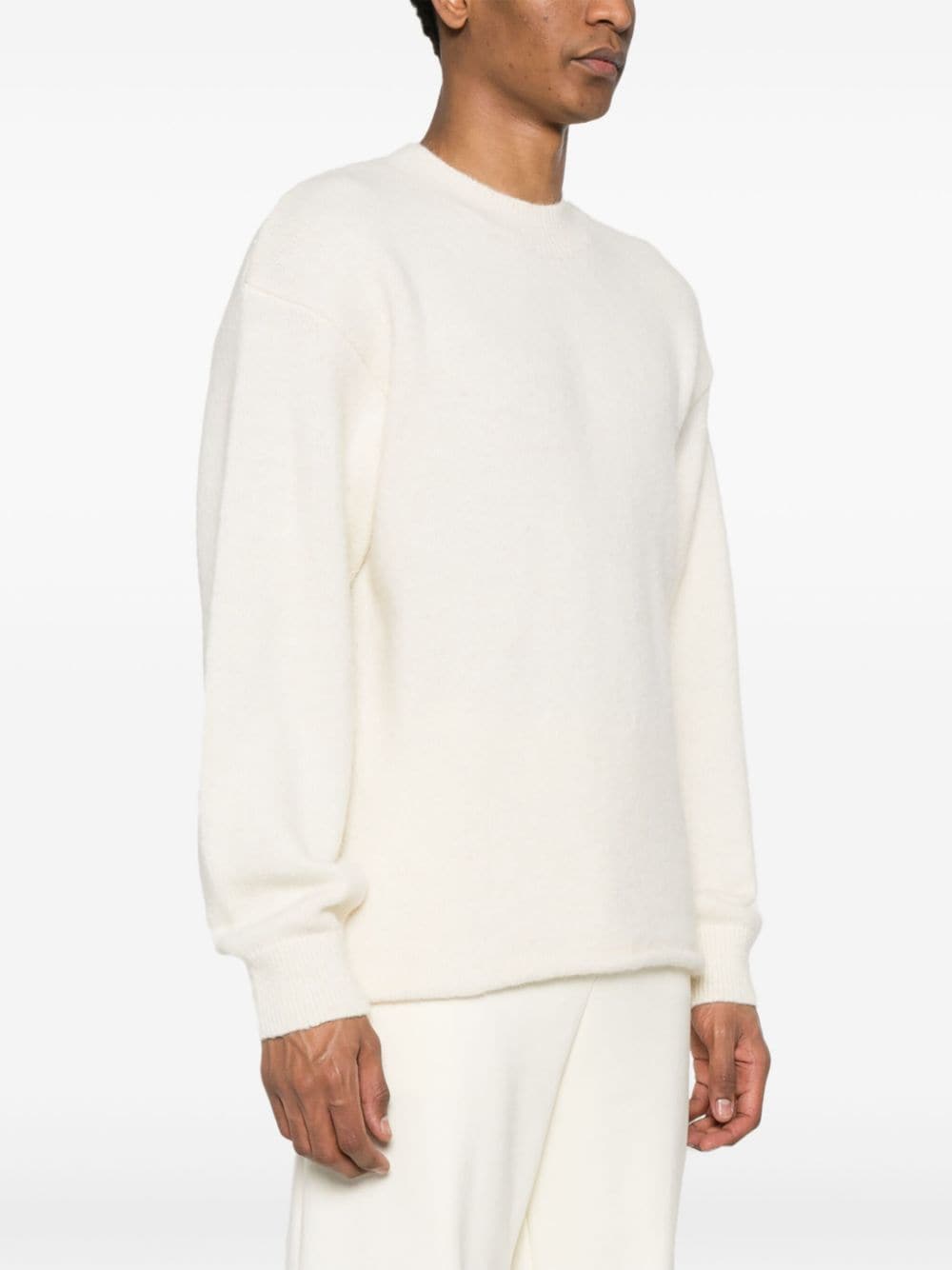 JACQUEMUS alpaca wool-blend men Sweaters Beige Topwear JACQUEMUS