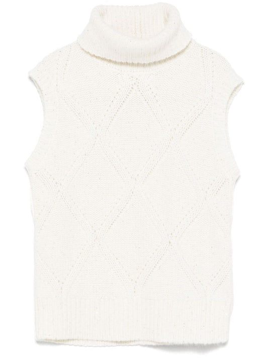 Fabiana Filippi Sweaters Beige Topwear Fabiana Filippi