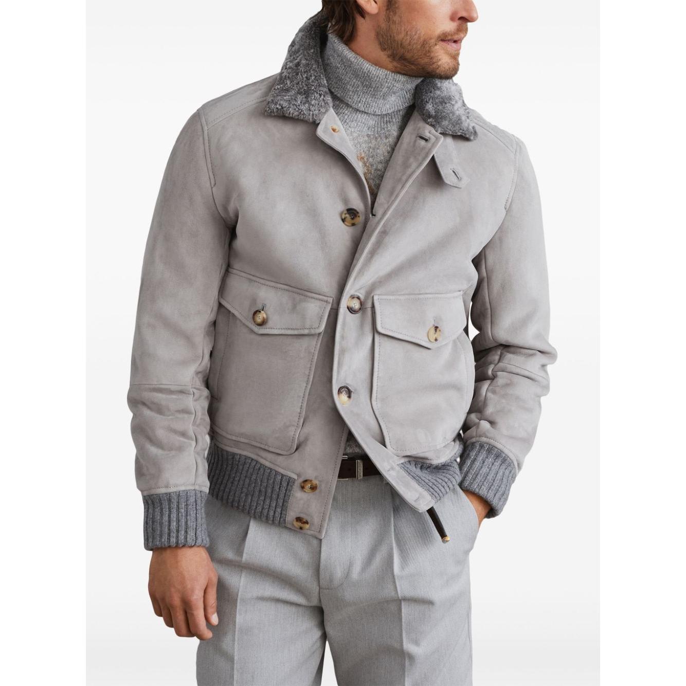 Brunello Cucinelli Jackets Light Grey