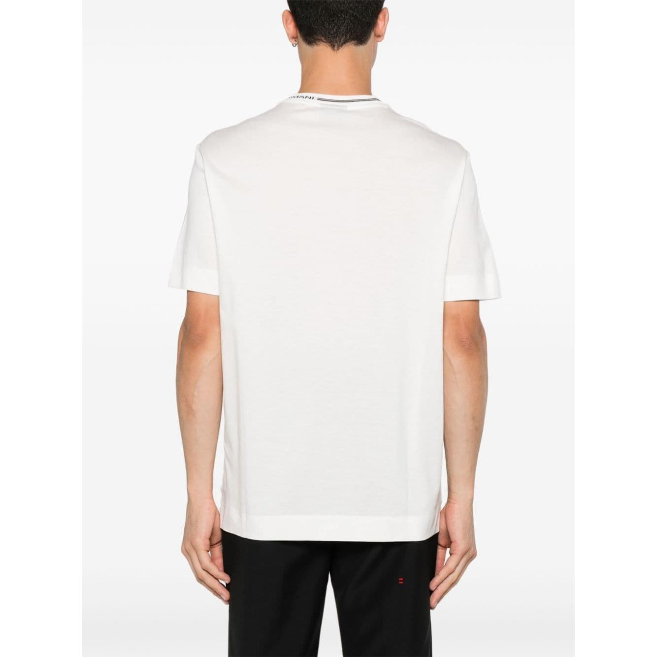 Emporio Armani T-shirts and Polos White Topwear Emporio Armani