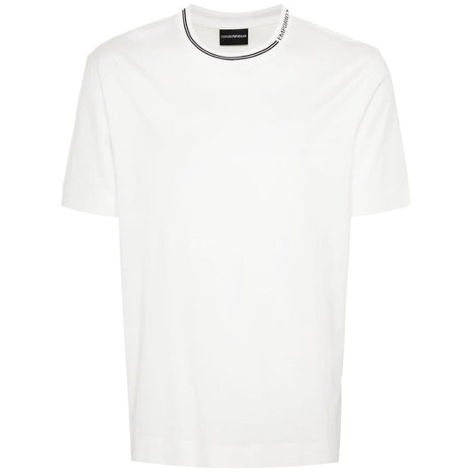 Emporio Armani T-shirts and Polos White Topwear Emporio Armani