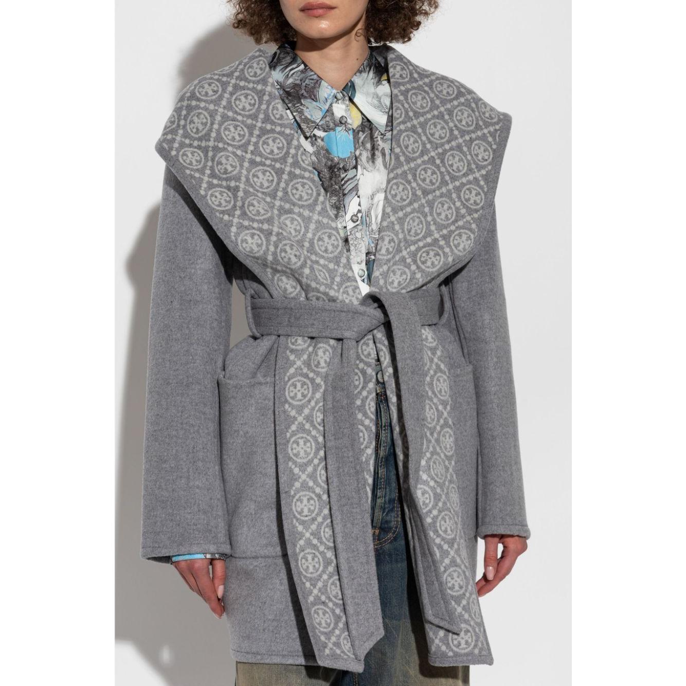 Tory Burch  wool knitted Coats Grey Jackets Tory Burch