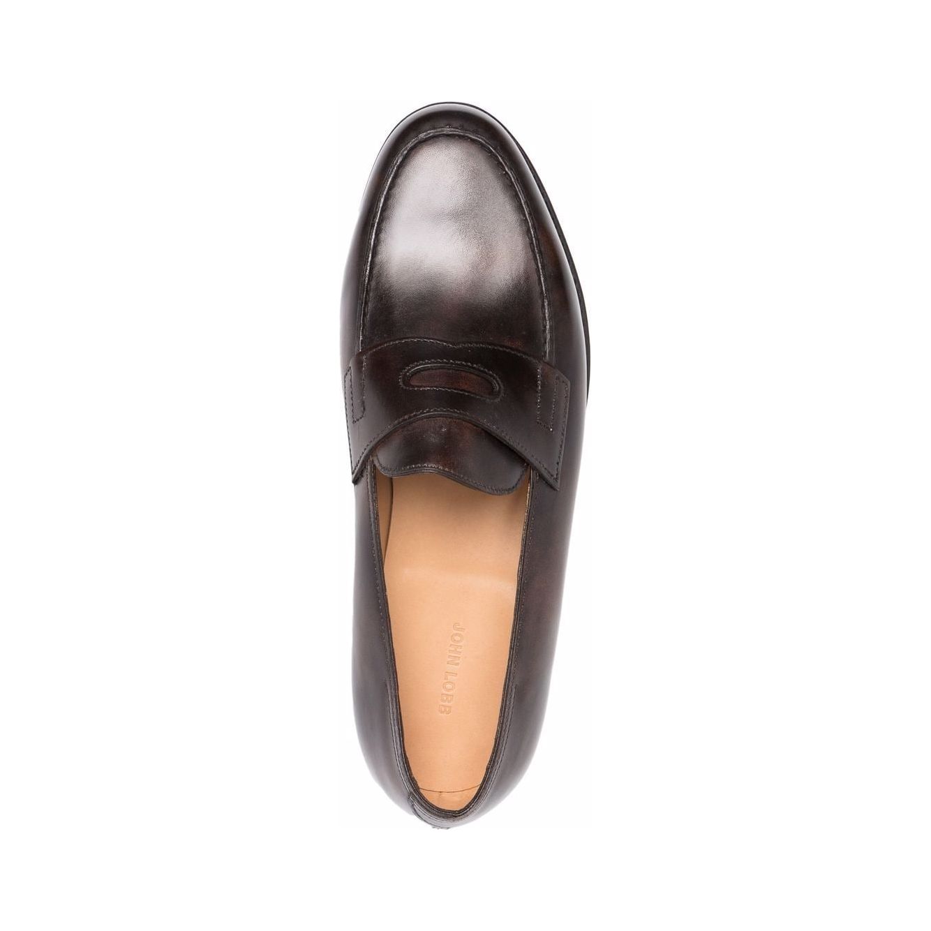 John Lobb Brown Men Loafers