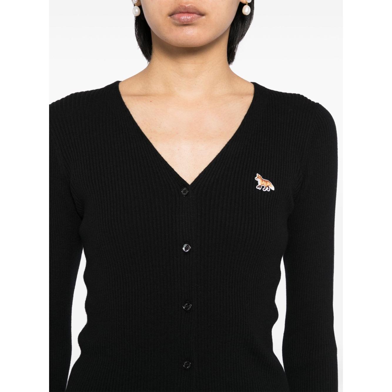 MAISON KITSUNE' Sweaters Black Topwear Maison Kitsune'