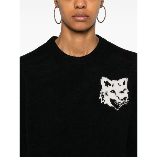 Maison Kitsune' MAISON KITSUNE' Sweaters Black Topwear Maison Kitsune'