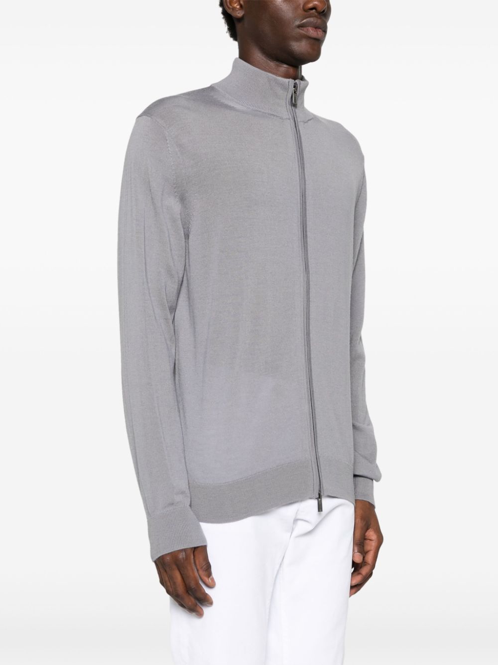 Emporio Armani Sweaters Grey Topwear Emporio Armani