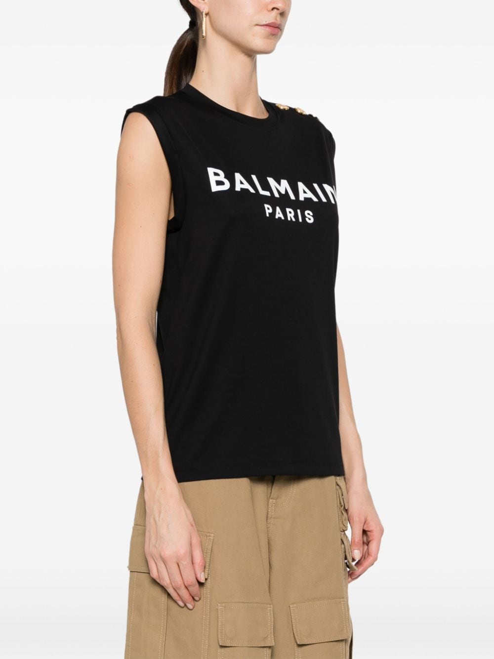 Balmain Top Black Topwear Balmain