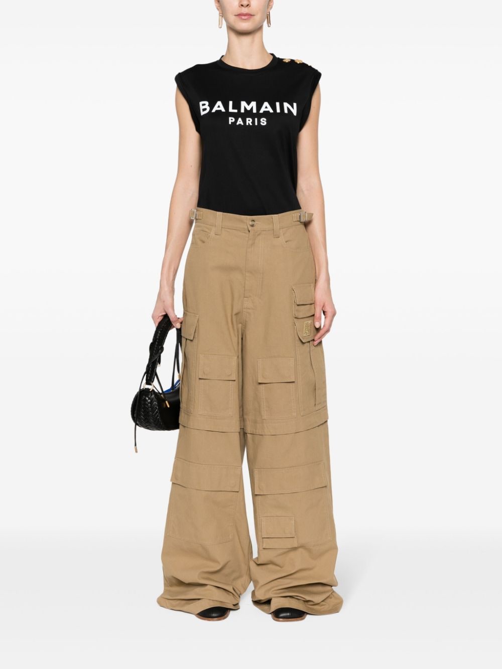 Balmain Button Detail Top Topwear Balmain